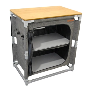 meuble de rangement 2 étagères easyquick jaipur - soplair