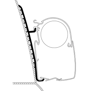 adaptateur de stores renault master high roof - thule