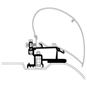adaptateur de stores boxer/jumper/ducato depuis 07 3,25 m - thule
