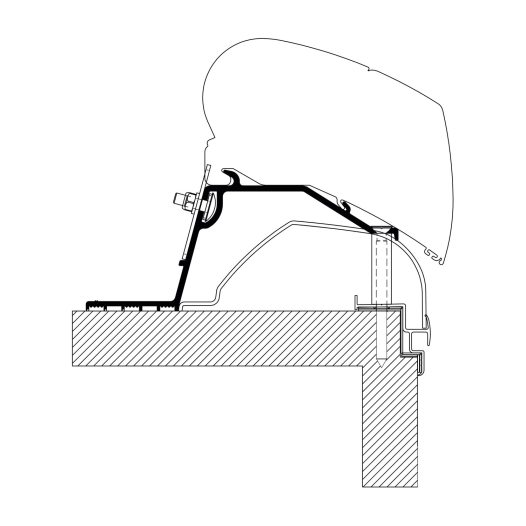 adaptateur de stores hobby caravan 2014 - thule
