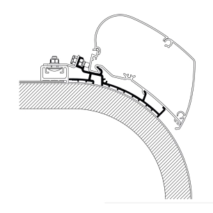 adaptateur de stores rapido distinction 5 m - thule
