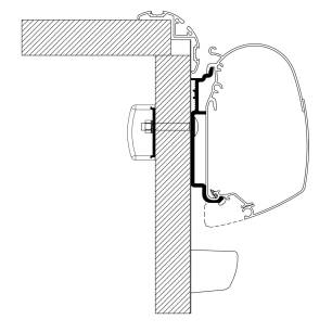adaptateur pour stores knauss après 2017 (4 pièces) - thule