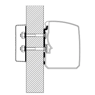 adaptateur omnistor 3200 paroi plane - thule