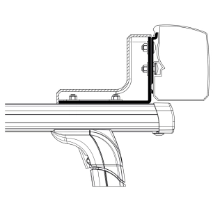 adaptateur omnistor 3200 galerie de toit - thule