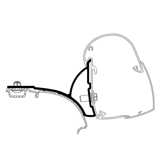 adaptateur omnistor 5102 vw t5/t6 - thule