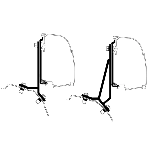 adaptateur omnistor 4200 ford transit / tourneo custom minivan - thule