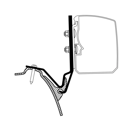 adaptateur omnistor 3200 westfalia kepler one/five/six - thule