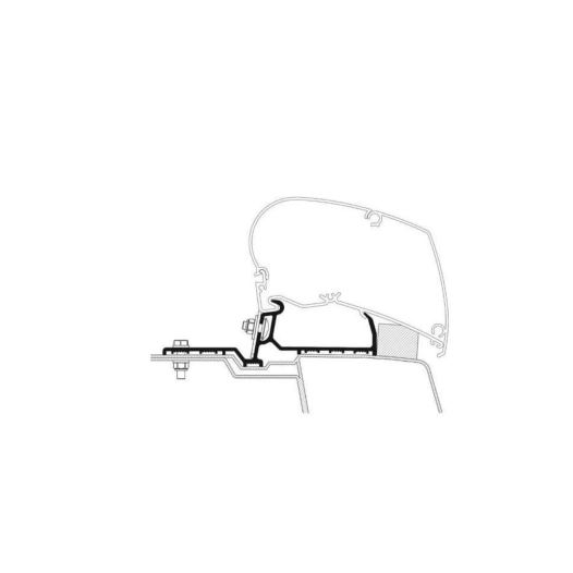 adaptateur de stores renault master / opel movano avant 2022 h2 - thule