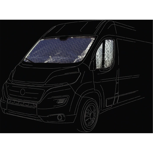 protection intérieure in-termik - cabine 3 pièces (2 vitres avant + pare-brise) ducato ii /boxer /jumper - soplair