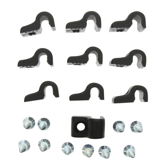 chappes de fixation + vis pour filet de protection