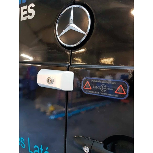 verrou haute résistance kit portes fourgon 3t - imc