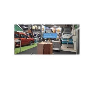 table blue mountain 100x45cm en bois stratifié uni 2 faces - conversion van