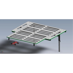 structure lit pour smart bebox sans matelas - conversion van