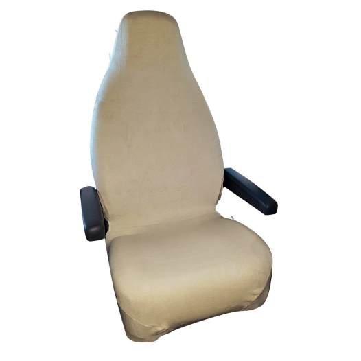 2 x housses de siège éponge beiges - incasa