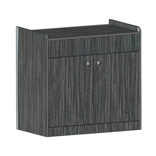 meuble cuisine 83cm 2 portes en bois stratifié cérusé 2 faces - conversion van