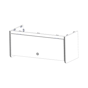 placard de pavillon 80cm 1 porte en bois brut - conversion van