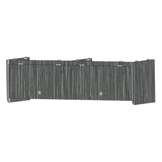 placard de pavillon 120cm 2 portes en bois stratifié uni 2 faces - conversion van