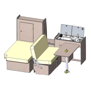 kit sydney en bois stratifié uni l2 - conversion van