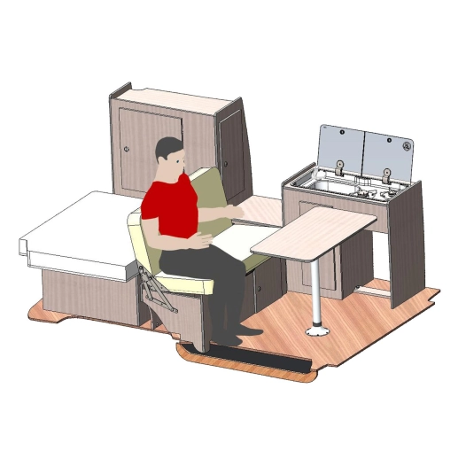 kit sydney en bois stratifié uni l1 - conversion van