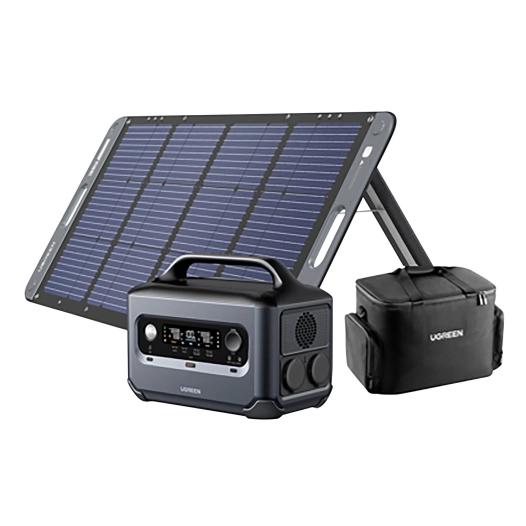 power station gs600 + pan sol portable sc100 + sacoche de transport - ugreen