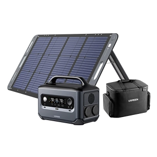 power station gs600 + pan sol portable sc100 + sacoche de transport - ugreen