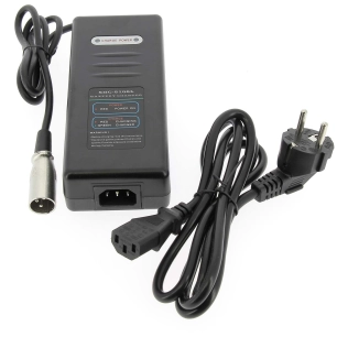 Chargeur 3 broches pour batterie lithium de vélo électrique 36 volts