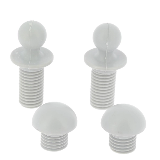 embouts de repose-jambes blanc pour fauteuils - westfield