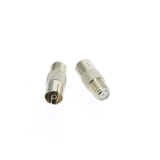 adapteur fiche fem f coaxial vers prise tv male
