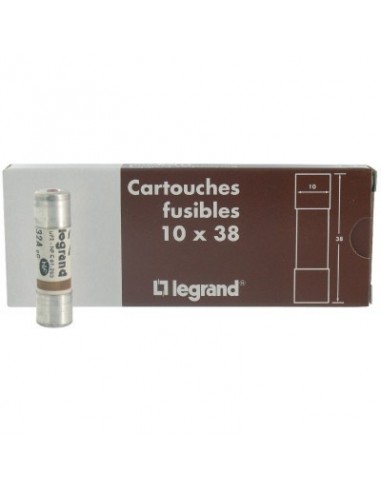 Cartouche domestique à voyant bg 400 v coupure 20000 a 32 38 x 10,3 10