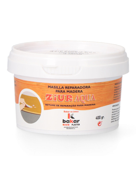 Mastic Bois Ziur Aqua Chêne Réparation bois, aqueux, couleur chêne - BAKAR