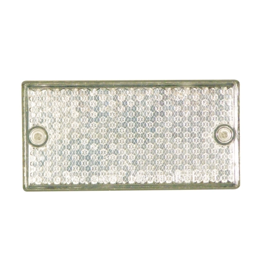 catadioptre rectangulaire blanc
