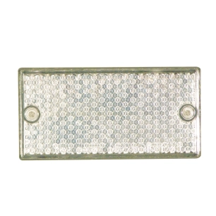 catadioptre rectangulaire blanc