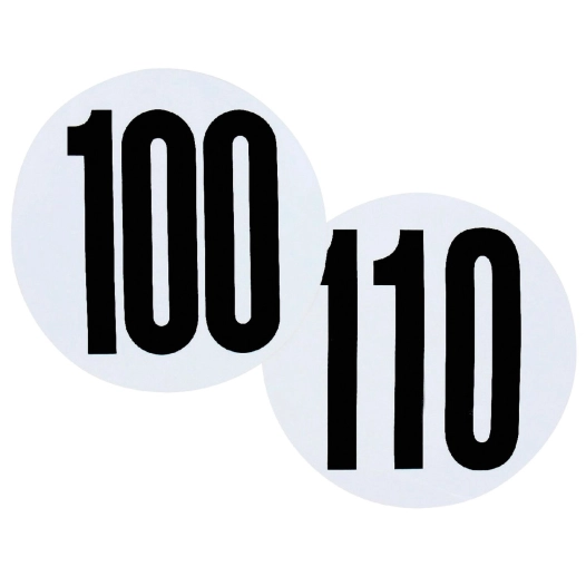 disque adhésif de limitation de vitesse 100 km/h