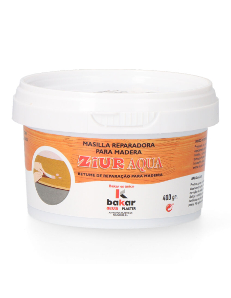 Mastic Bois Ziur Aqua Sapelly Réparation bois intérieur/extérieur, couleur Sapelly - BAKAR