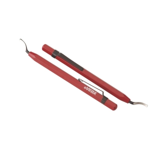 Ébavureur crayon 221242 - Lot de 2 pour tubes cuivre, PVC et PEHD - VIRAX