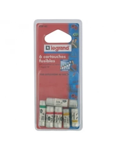 Legrand 6 Cartouches Fusibles Pour Tableau D'abonné Edf Sans Voyant