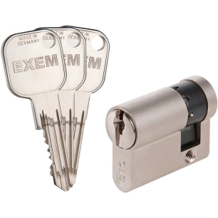 Demi-cylindre F9 - Laiton nickelé - Varié - 50 x 10 mm - Exem