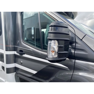 coques bumper de protection pour rétroviseur ford transit à partir de 2014 - noir - milenco
