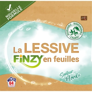 lessive en feuilles 64 lavages - finzy