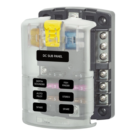 porte fusible 6xatc +neutres - blusea systems