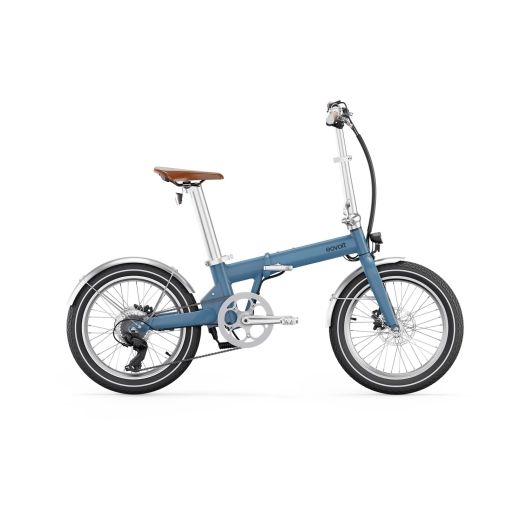 vélo à assistance électrique pliant 20'' afternoon modèle 2023 v2 bleu satin vintage - eovolt