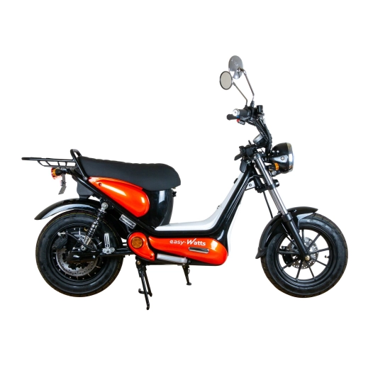 scooter électrique équivalent 50cc e-bonsaï orange - easy-watts