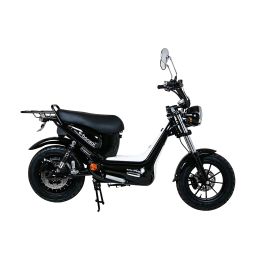 scooter électrique équivalent 50cc e-bonsaï noir brillant - easy-watts