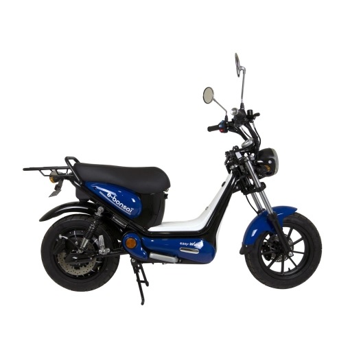 scooter électrique équivalent 50cc e-bonsaï bleu babylone - easy-watts