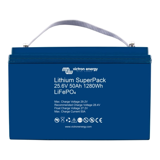batterie litihum super pack 25,6v / 50ah m8 - victron