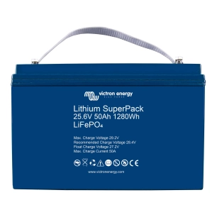 batterie litihum super pack 25,6v / 50ah m8 - victron