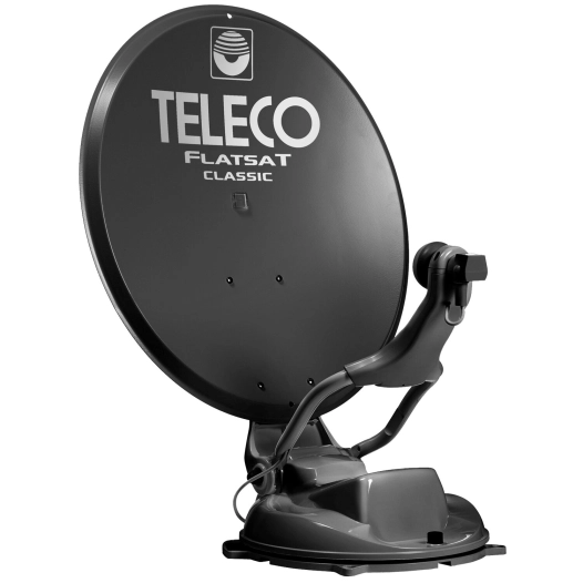 antenne satellite automatique flatsat classic classic bt 65 noire - teleco