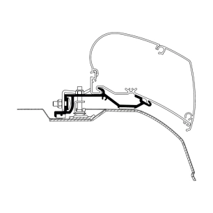 adaptateur de stores boxer/jumper/ducato depuis 07 3,75 - 4 m - thule