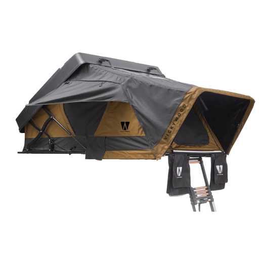 tente de toit mighty oak light 165 line-x camel - vickywood