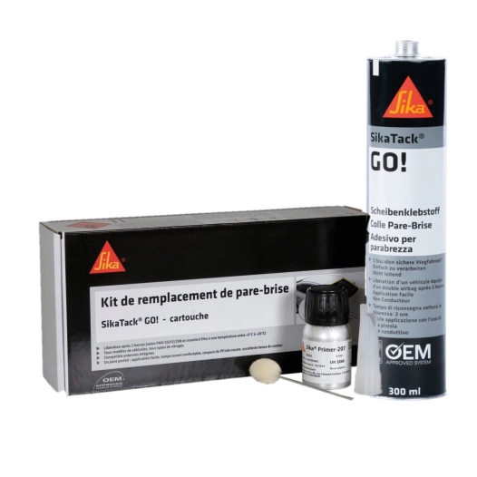 kit remplacement pare-brise 300 ml sikatack go - sika